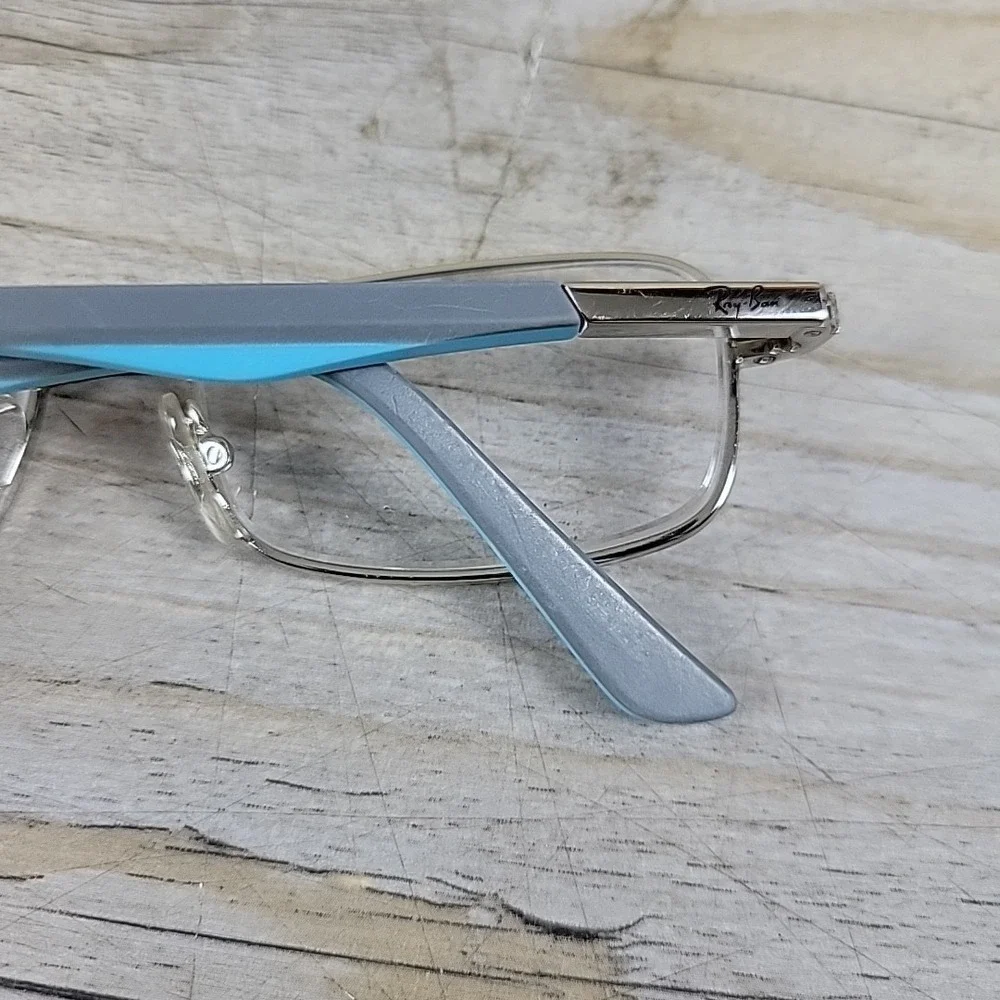 Ray-Ban RB1035 4017‎ Eyeglasses Kids Frames Only Silver Blue 47-15-125